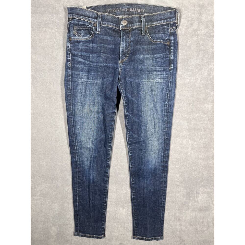 Citizens Of Humanity Skinny Jeans Womens 28 Blue Denim Cotton Medium Wash Preppy